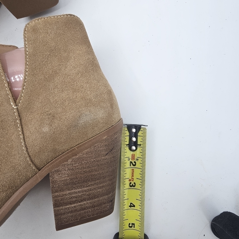 Lisa Vicky Kicky Split Suede Ankle Boots Tan Camel Size 11 - Picture 10 of 12